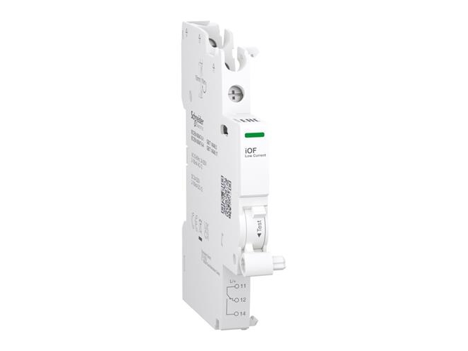 Schneider Electric Acti9 Signal Kontakt Iof 1Oc 2Ma Til 100Ma For Ic60 Dobbelt Terminal Skrueklemme Bund, 24...230V Ac & 24...220V Dc
