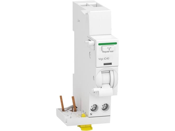 Acti9 Vigi iC40 tilläggsmodul för jordfelsbrytare 1 pol + noll 25A 30mA klass A | EL Artiklar - Elcentral - Automatsäkringar | GameStuff