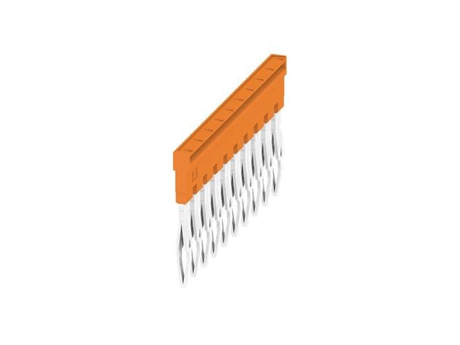 Weidmüller ZQV 2.5N/6, Tværforbindelse, 20 stk, Wemid, Orange, V0, 28,3 mm