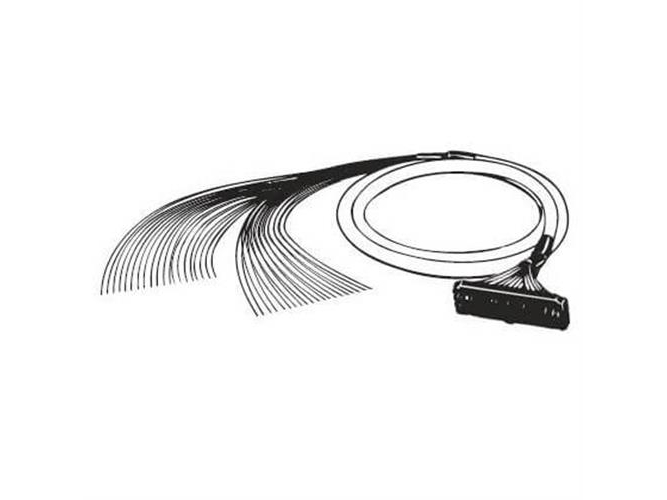 Omron I/O kabel MIL40 for at løse ender, 5 m, XW2Z-0500FN-L