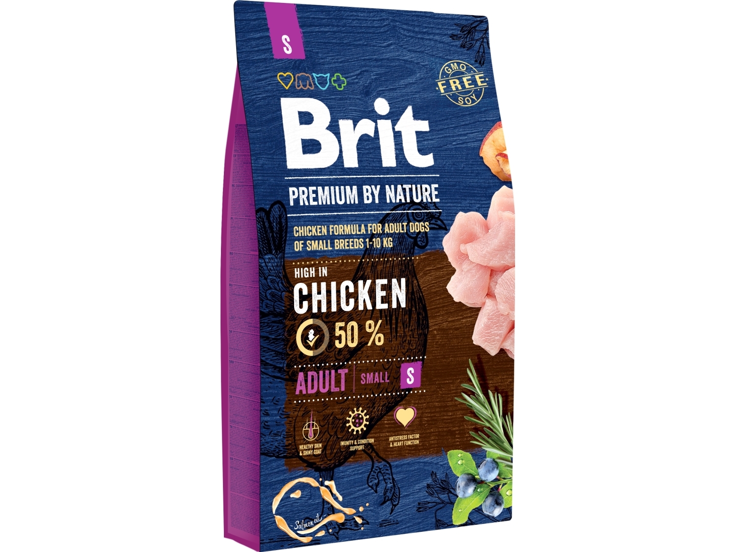 Brit 8595602526307 Voksen Mini 10kg Small < 4kg Kylling