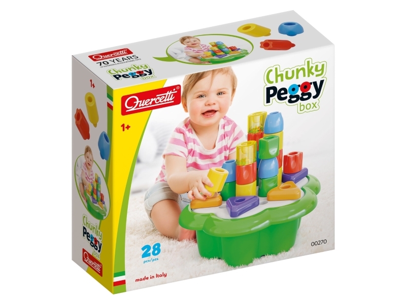 Quercetti Daisy box chunky pets pussel 28 delar | Leksaker - För dom minsta - Aktivitetsleksaker | GameStuff