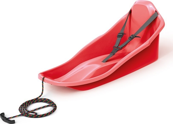 Prosperplast Släde med ryggstöd TOPO Slide för vintern spännremmar | Utomhusleksaker - Slädar och bobar - Slädar & bob | GameStuff