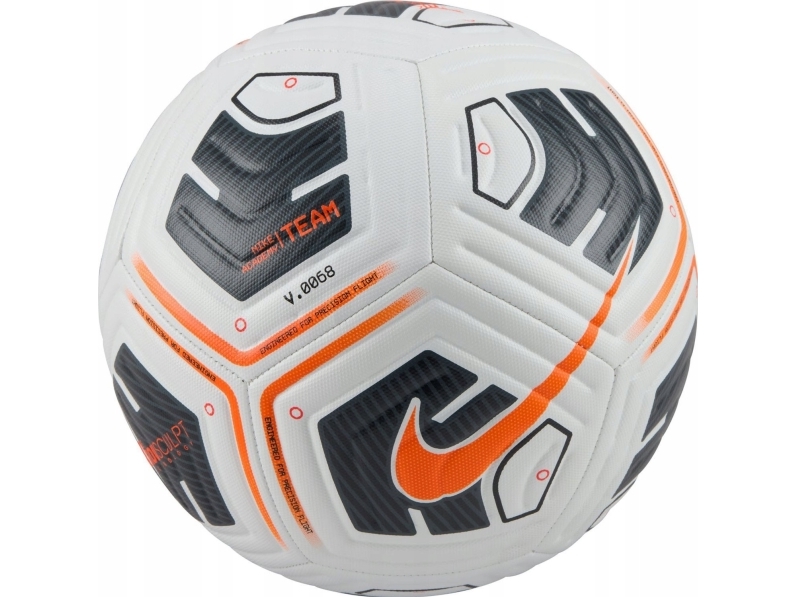 Futbolo kamuolys Nike Academy Team FA24 balta ir-juoda-oranžinė FZ7540 101 (3) | Utomhusleksaker - Spela i trädgården - Fotbollsmål | GameStuff