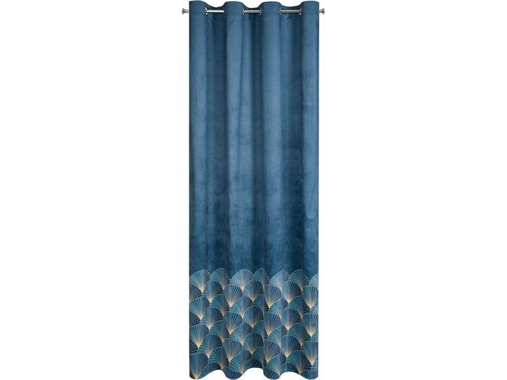 Eurofirany Gardin Design91 Velvet Gina Navy Blue 140x250