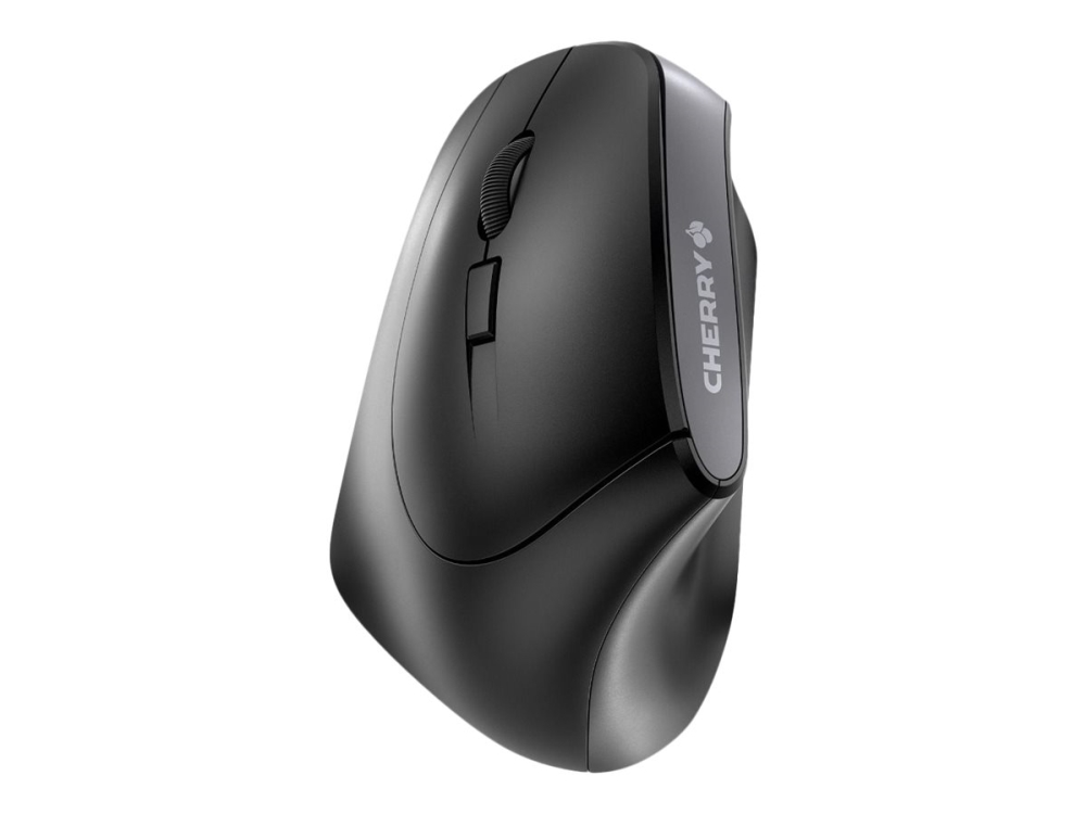 Cherry Mw 4500 Left – Maus – Ergonomisch – Für Linkshänder – Optisch – 6 Tasten – Kabellos – Kabelloser Empfänger (Usb) – Schwarz