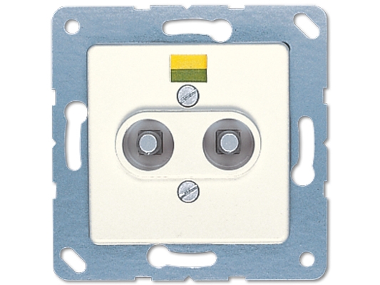 Jung 165-2, Tv + Radio, Elfenben, Termoplast