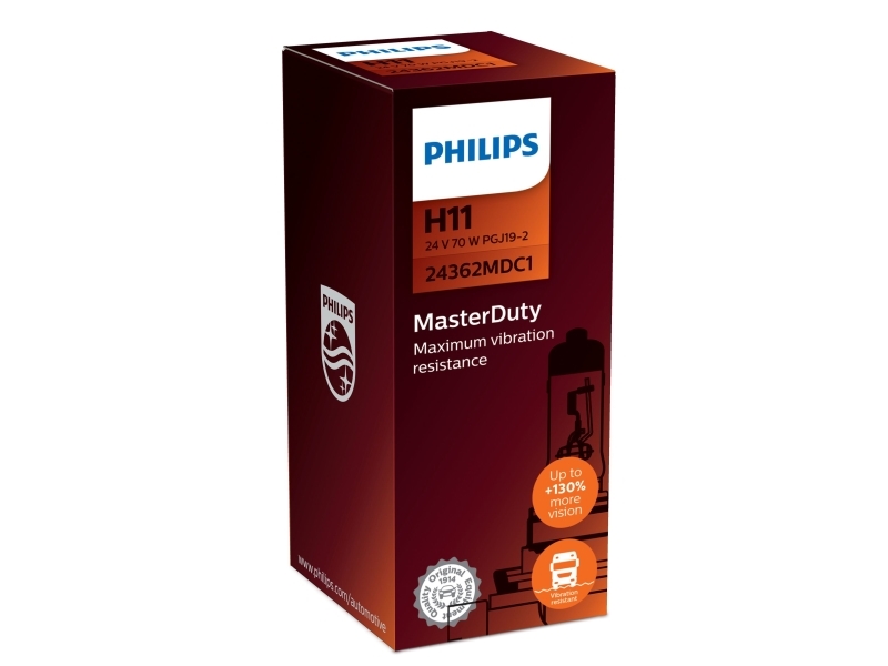 Philips Masterduty 24362mdc1 24 V Strålkastarlampa 70 W 24 V H11 3200 K 1 Styck