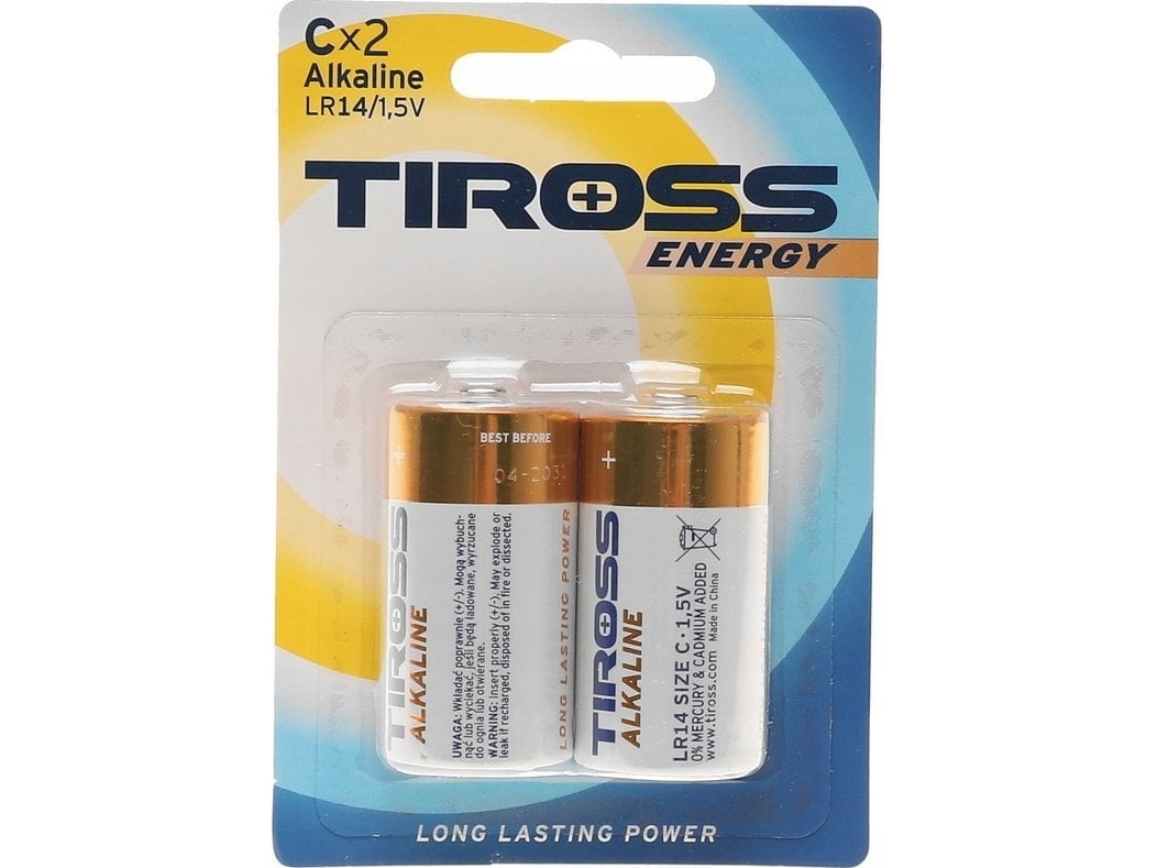 Tiross Alkali-Batterie Lr14 2 Stk.