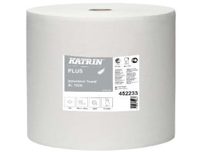 Wischrolle Industry Katrin Plus 1-Lagig Ø37cm B32cmxl1110m Neufaser Weiß, 1 Rl