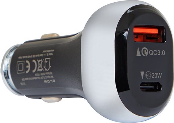 Blow 75-777# Biloplader Gn.Usb+Usb-C 38W G38a
