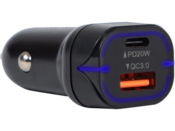 Blow 75-778# Biloplader Gn.Usb+Usb-C 38W G38b