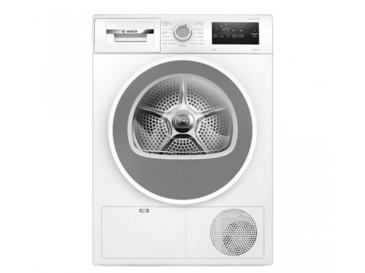 Pyykinkuivausrumpu BOSCH WTH85077PL Sarja 4 Lämpöpumppu Pesukone Kuivausrumpu 8kg Valkoinen