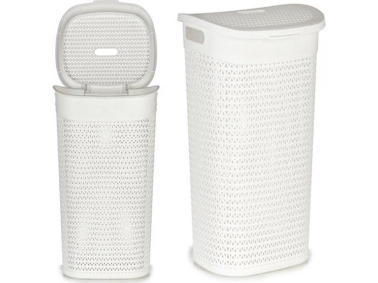 Bigbuy Home Kunststoff-Wäschekorb 60L 60 L (44 X 57 X 34,5 Cm)