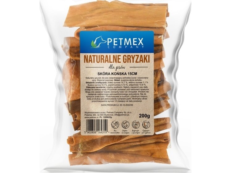 Petmex Pferdehaut - Hundeleckerli - 200G