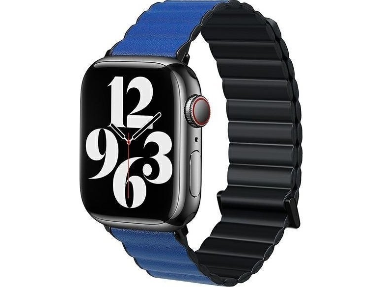 Beline Apyrankė Apple Watch Magnetic Pro 38/40/41Mm Juodos Ir Mėlynos Spalvos Box