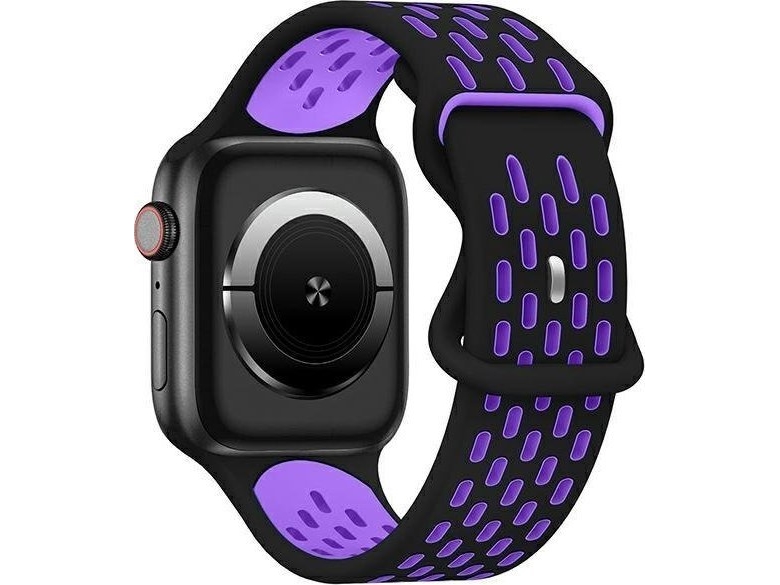 Beline Beline Apple Watch New Sport Silikonband 38/40/41Mm Schwarz/Lila Box