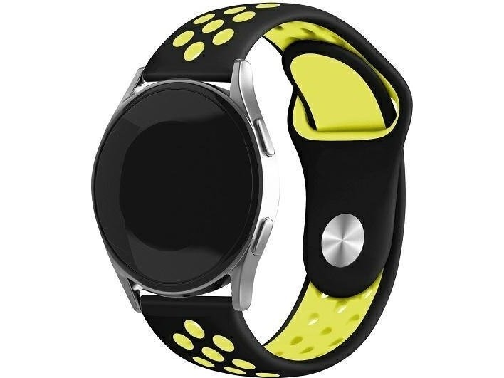 Beline Uhrenarmband 22 Mm Sport Silikon Schwarz/Gelb (Box)