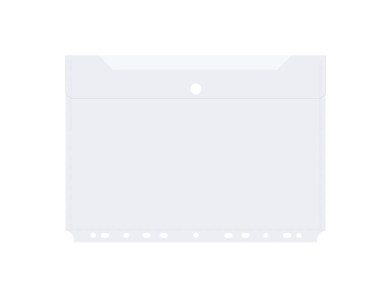 Kuvertmapp A4 hålad transparent - (10 st.) | Arkivering - Arkiv box/mappar - PP Box mappar | GameStuff