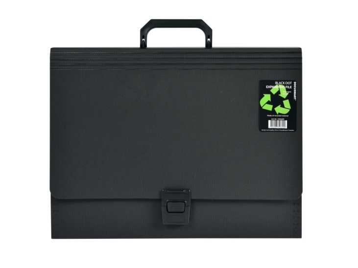 Docusmart Hjemmearkiv A4 Sort Pp - Med 24 Lommer