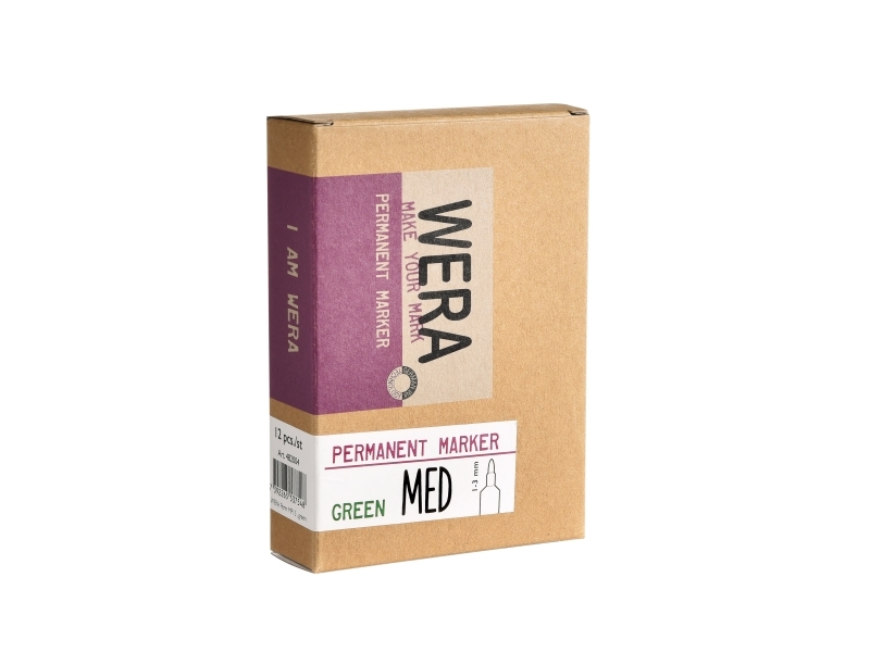 Merkkauskynä, pysyvä, särmikäs kärki 2-10mm, Bl�20x155x20mm 0,025kg (1stk)