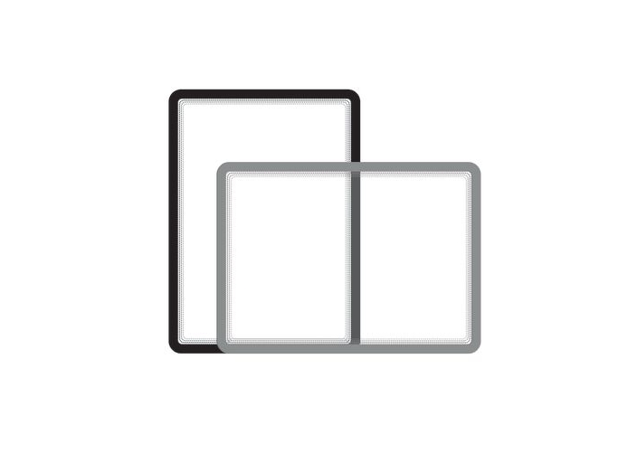 Magneto Frame Selbstklebend Abnehmbar A5x2, Schwarz