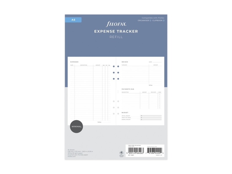 Filofax Budget Planner Refill A5