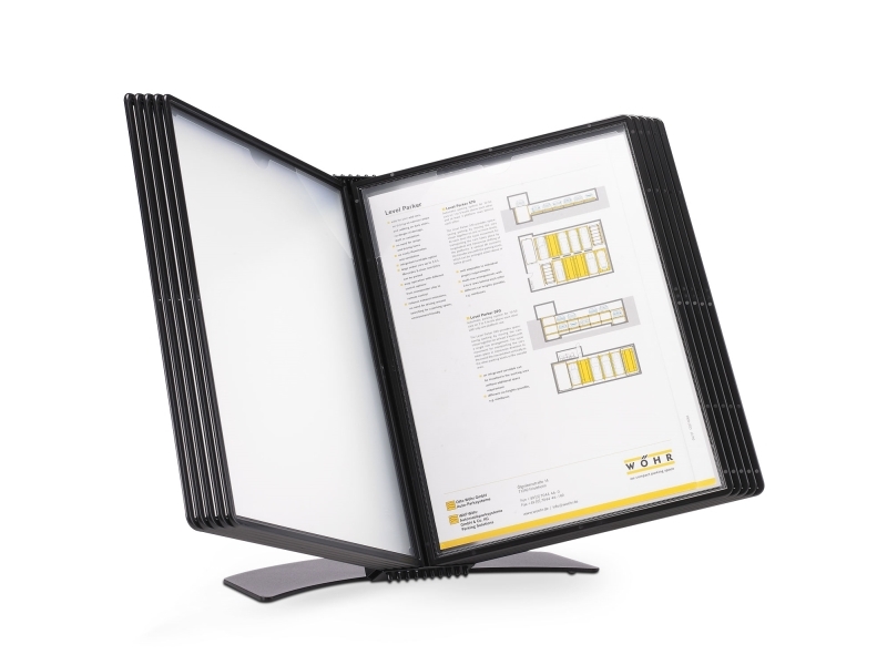Registersystem Tarifold A4 - inkl. 10 lommer, sort