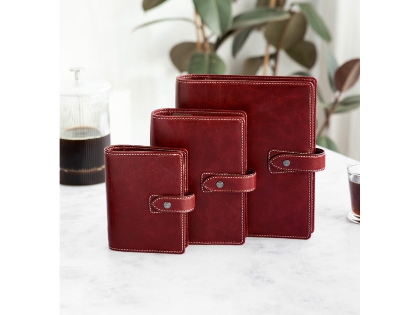 Filofax System Calendar Malden Personal Burgundy