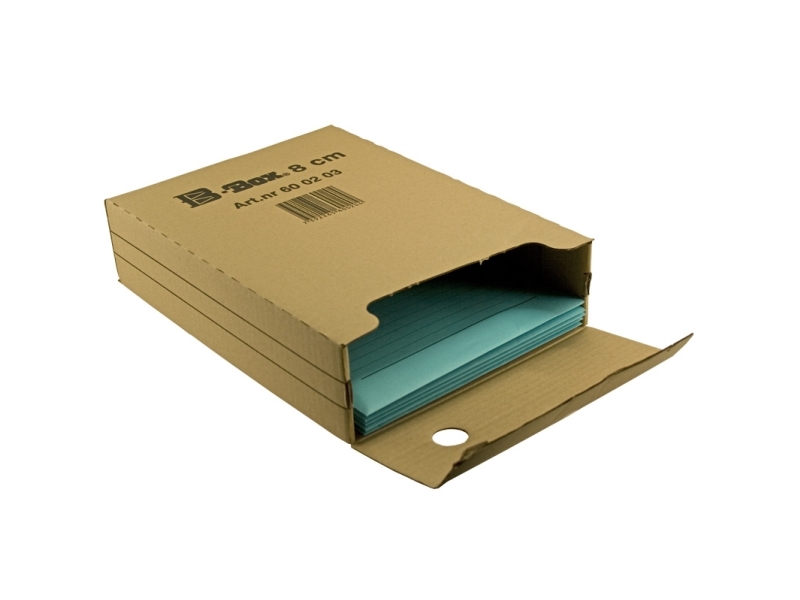 Arkiveboks B-Box 8cm Brun - (25 stk.)