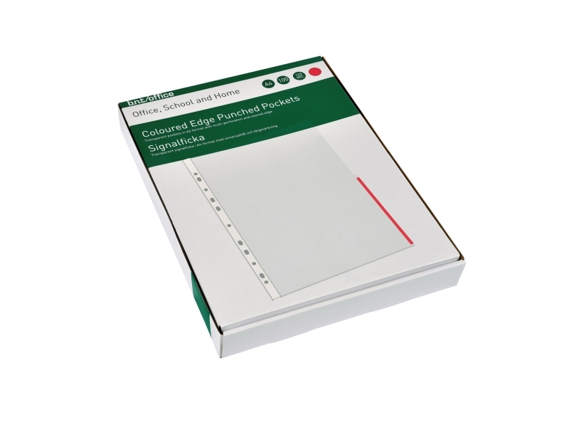 Signficka A4 PP 120 mikron 100-pack röd | Arkivering - Elastikmappar & Chartekker - Plastficka | GameStuff