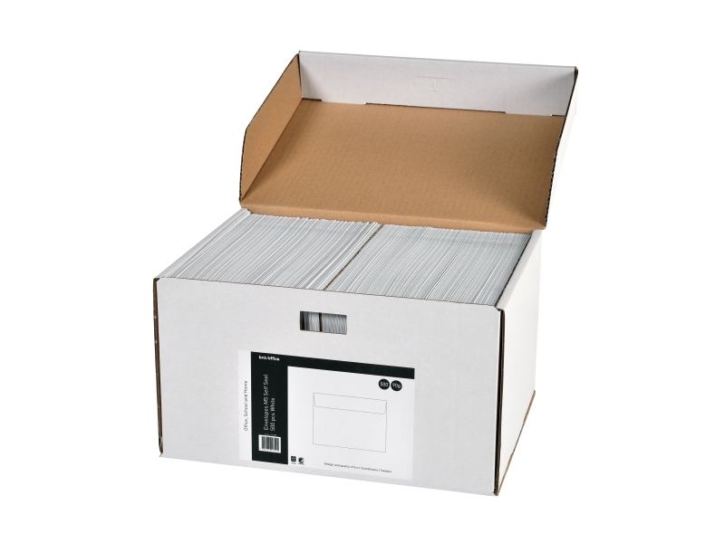 Kuverter C6 Selvklæbende 500 stk Hvide