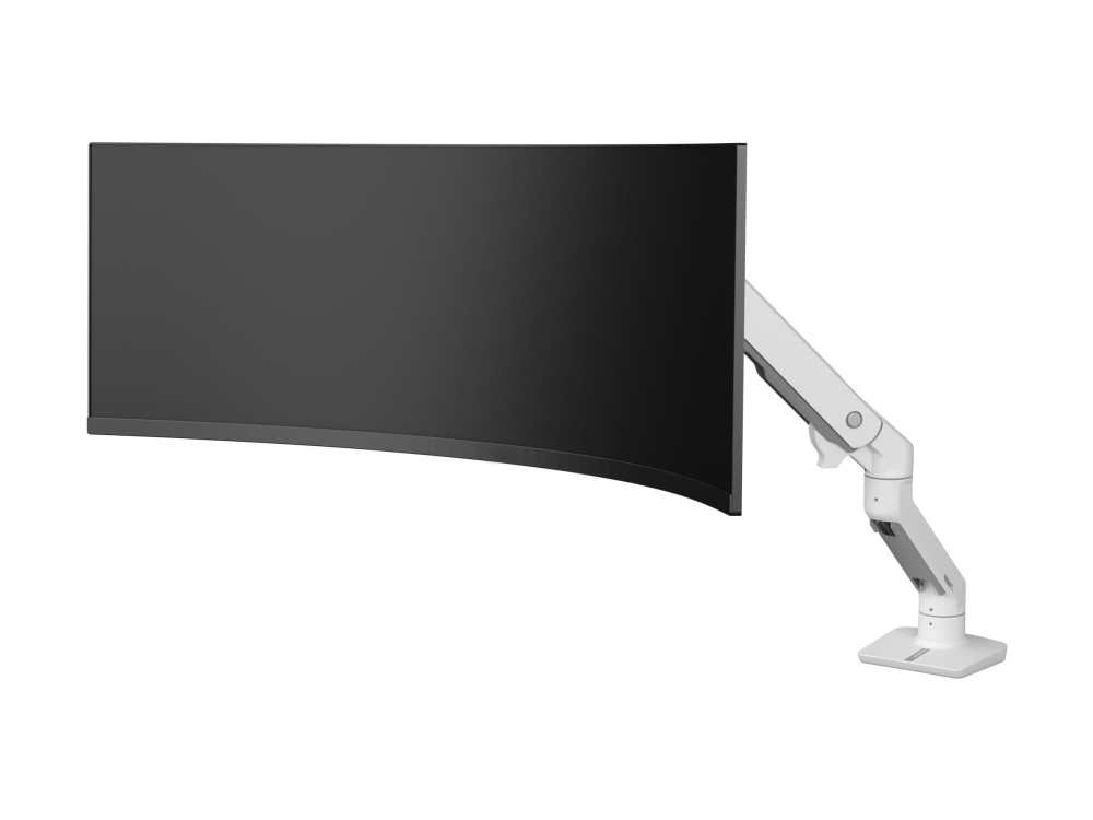 Ergotron HX - Monteringssæt (drejelig arm) - Constant Force Technology - for kurvet LCD-display - til ekstremt dybe buede skærme - hvid - skærmstørrelse: op til 57 - skrivebordsmonterbar