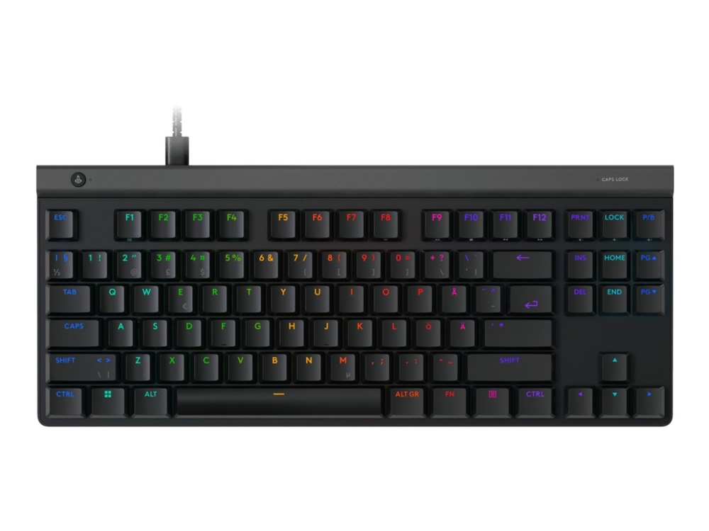 Logitech G G515 - Tangentbord - TKL - bakgrundsbelyst - USB - QWERTY - nordiskt (danska/finska/norska/svenska) - tangentbrytare: GL Tactile - svart | Spel - Gamingmöss & Tangentbord - Gaming tangentbord | GameStuff