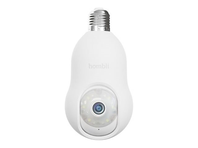 Hombli Bulb Cam - Nätverksövervakningskamera - inomhusbruk, utomhusbruk - vattenfast - färg (Dag&Natt) - 2560 x 1440 - 2K - ljud - trådlös - Wi-Fi - H.265, H.264 | Foto och video - Videoövervakning - Övervakningsutrustning | GameStuff