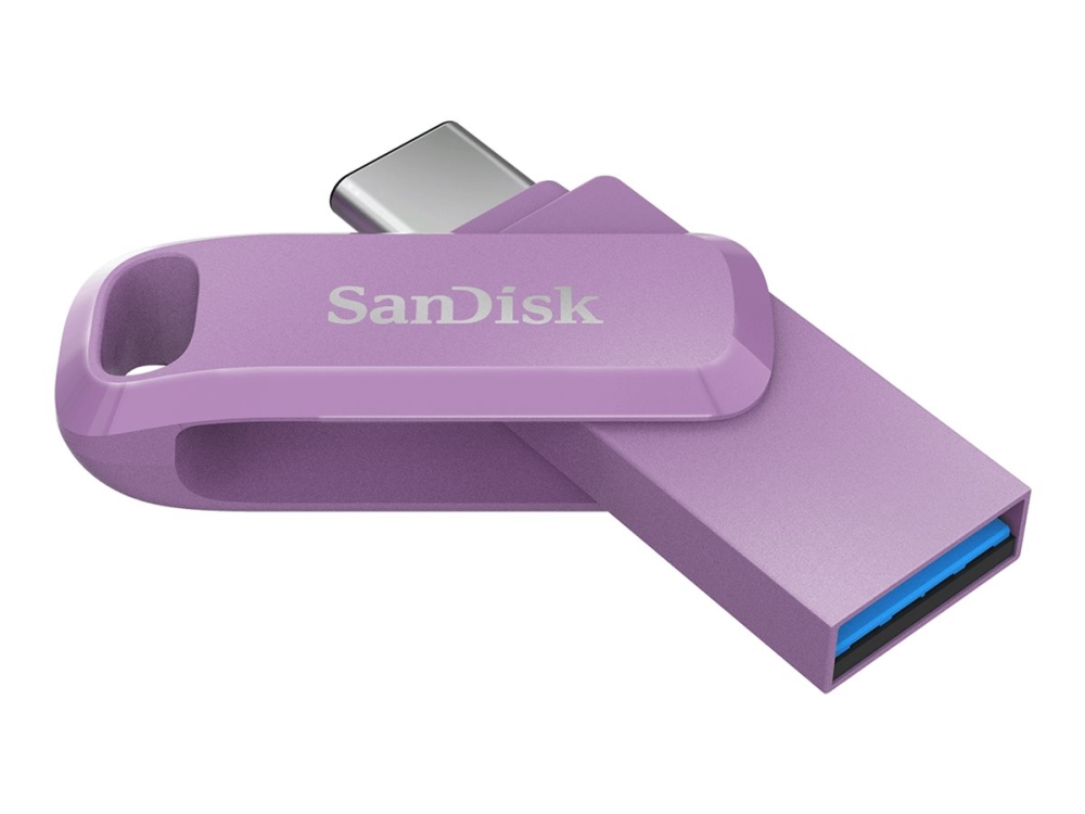 SanDisk Ultra Dual Drive Go - USB flash-enhet - 64 GB - USB 3.2 Gen 1 / USB-C - lavendel | Datorkomponenter - Hårddisk & Lagring - USB-minnen | GameStuff