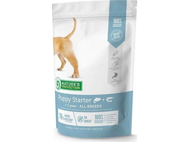Natures Protection Natures Protection Puppy Starter Salmon Med Krill Alle Racer 500 G