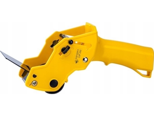 Kangaro emballagetape dispenser, 50mm, gul