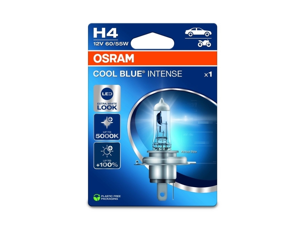 Osram Automotive 4062172395625 halogen lyskilde COOL BLUE® INTENSE H4 60/55 W 12 V
