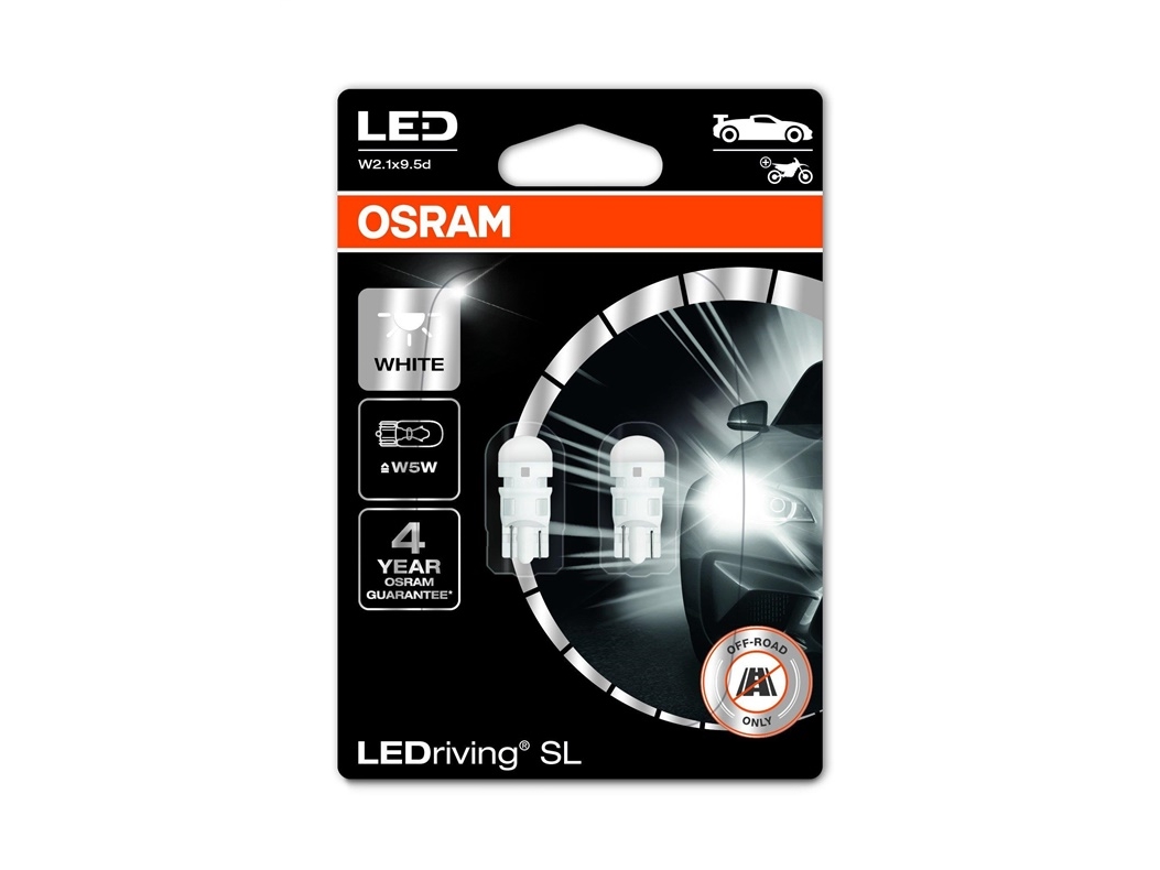 Osram Ledriving Sl Hvid W5w 12V - Sæt