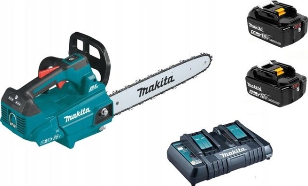 Makita DUC406PT2B, Børstefri, 20 m/s, 76,2 / 8 mm (3 / 8), Sort, Blå, 0,2 L, Batteri