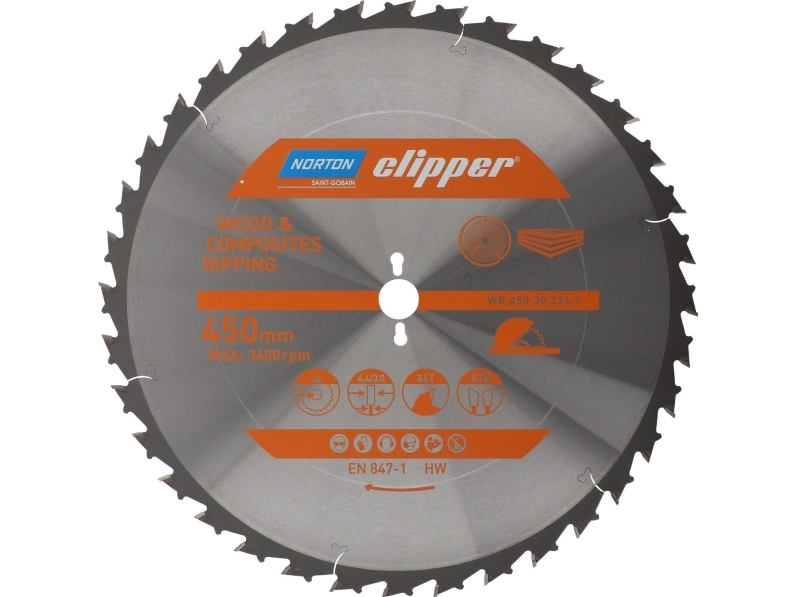 Norton Kreissäge 450 Mm X 30 Mm X 36Z Pro Wood Saw (4,4/3,0)