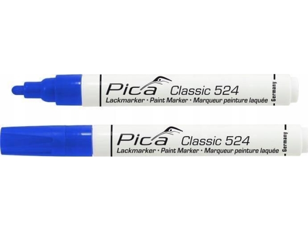 Pica Marker Blau - Classic Industry Lackmarker Mit Runder Spitze 2-4 Mm