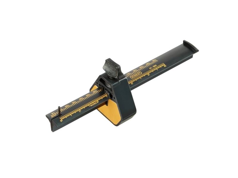Stanley 2-47-064, Markeringsmått, Svart, Gul, Plast, 2 mm, 215 mm, 55 mm | Verktyg & Verkstad - Handverktyg - Vinkelmätare | GameStuff