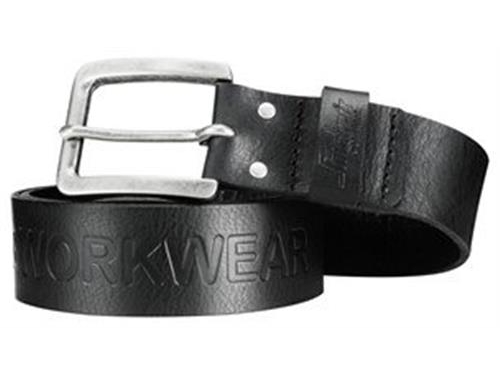 Läderbälte svart 130 CM | N - A | GameStuff