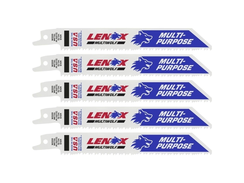 Lenox METALWOLFT bajonetsavklinge 610R 152x20x0.9mm til træ, metal, plast 10TPI - pakke a 5 stk.
