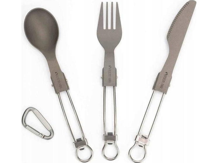 Rockland Bestik Titanium Tools Ske Gaffel Kniv