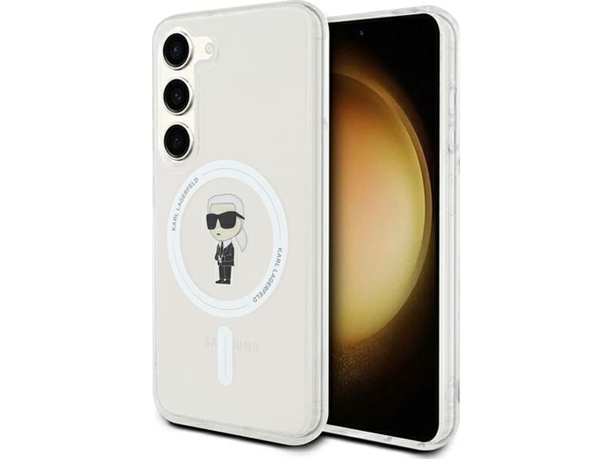 Samsung Galaxy S23 Karl Lagerfeld Fodral Iml Ikonik Magsafe Klhms23shfcknot Transparent