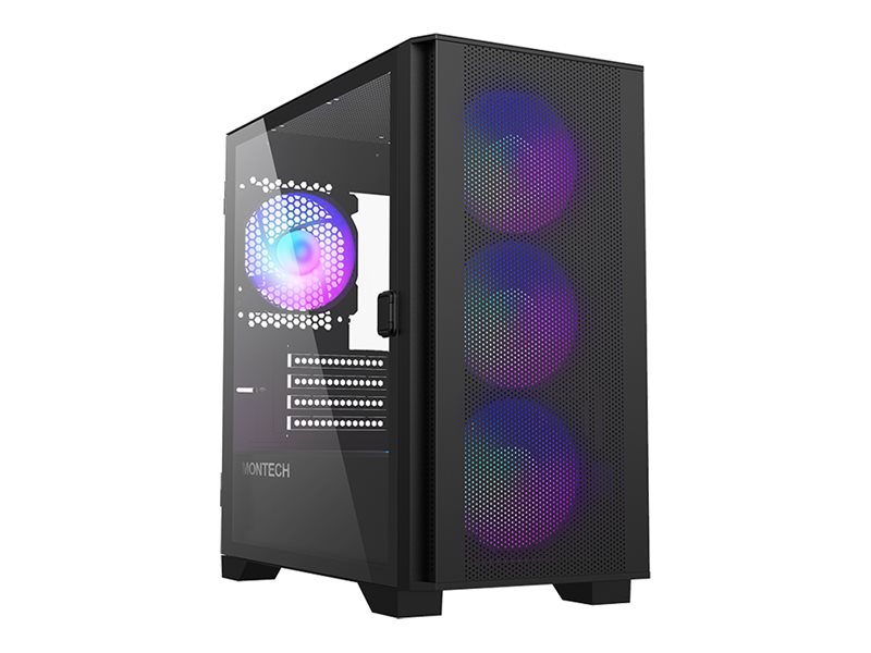 Montech Air 100 Argb, Tower Case (Black, Tempered Glass)