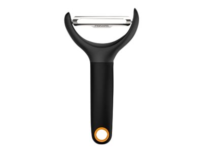 Fiskars Sparschäler, Y-Form, Länge: 230 Mm Besonders Breite Klinge Aus Edelstahl, Ergonomisch Geformter - 1 Stück (1016122)